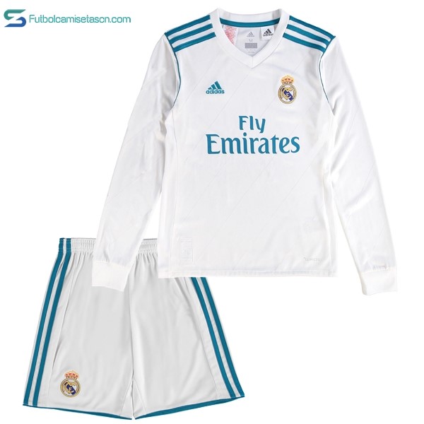 Camiseta Real Madrid 1ª ML Niños 2017/18